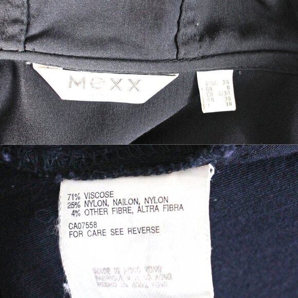 90s Navy Short Hooded Jacket, MEXX for Women, Size 4 - Picture 7 of 7